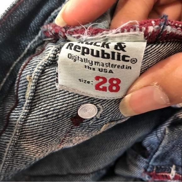 Ruck & Republic Denim blue Jeans boot cut Size:28 - Picture 9 of 12